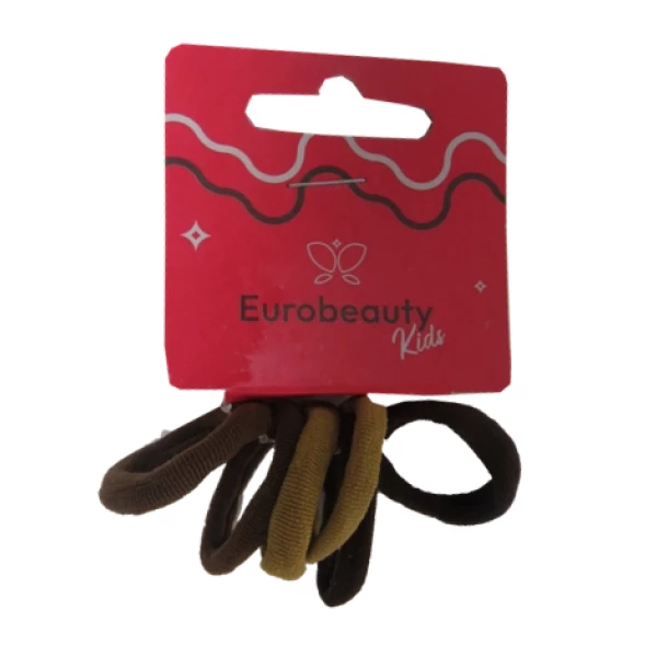 EB-073 - ELAS. EUROBEAUTY KIDS  MEIA MARROM PEQUENO COM 6 UND