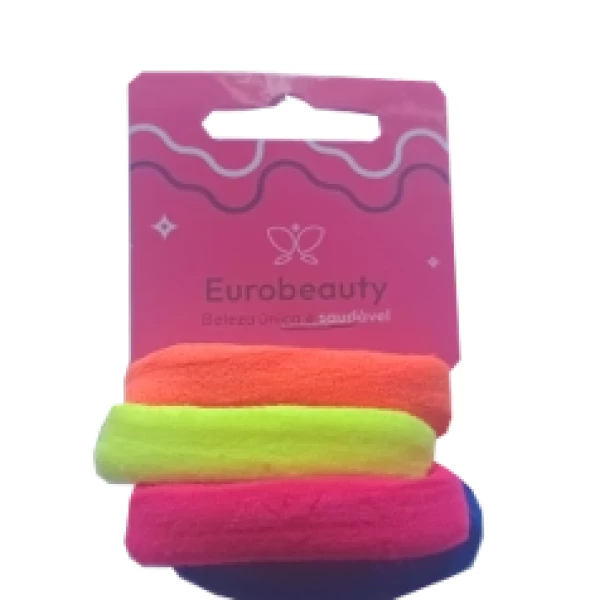 EB-095 - ELAS EURO BEAUTY MEIA LUXO COLORIDO/CITRICO COM 4 UNDS