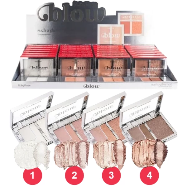 HBM705 - Iluminador Duo Such a Glimmer Ruby Rose - 24 unidades