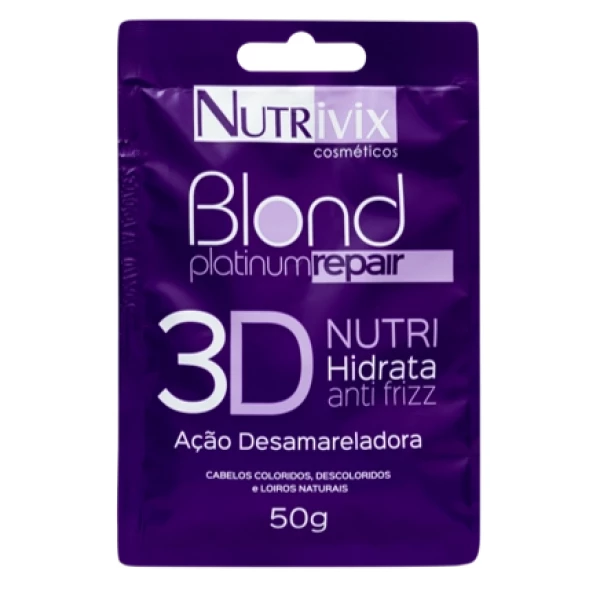 NT044 - SACHE NUTRIVIX BLOND PLATINUM REPAIR 50G