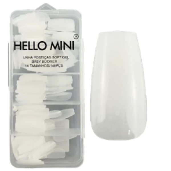 OY1387-2  - UNHA SOFT GEL C/ 140 UNI HELLO MINI