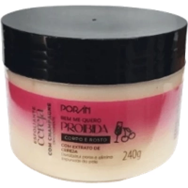PR273 - ESFOLIANTE CEREJA COM CHAMPANHE 240G PORAN