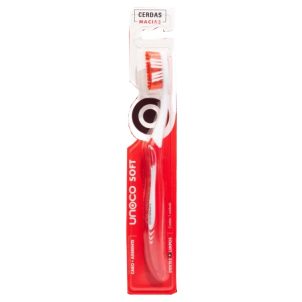 U1015 -  ESCOVA DENTAL, MANUAL, ADULTA, CERDAS MACIAS - SOFT - UNOCO