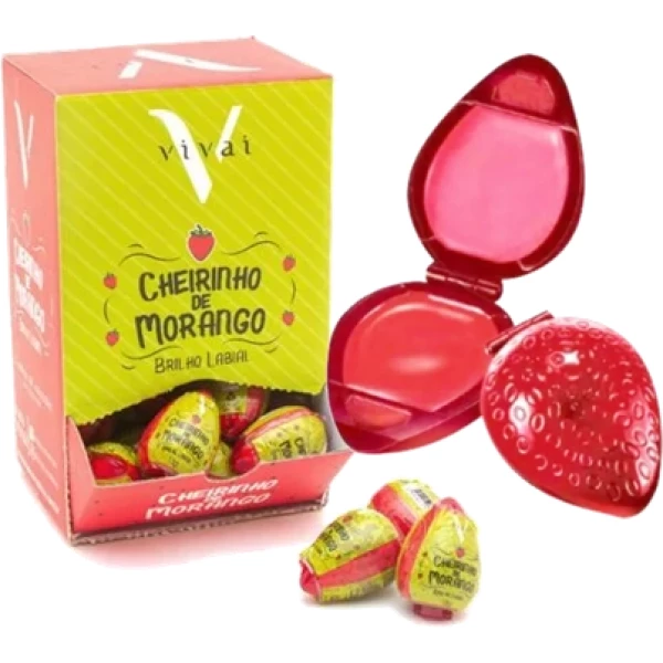 3061.1.5 - BRILHO LABIAL CHEIRINHO DE MORANGO VIVAI