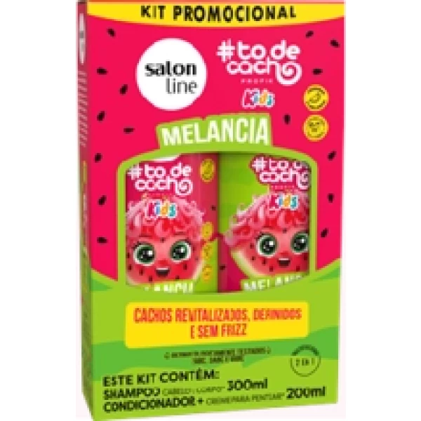 SL32647 - #TODECACHO KIT SHAMPOO 300ML + CONDICIONADOR 200ML MELANCIA KIDS