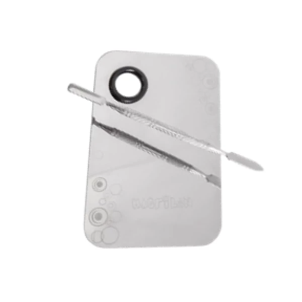 AC-03 PLACA E ESPATULA EM ACO INOX G