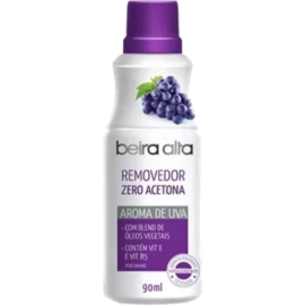 BA5186 - REMOVEDOR DE ESMALTES ZERO ACETONA AROMA UVA 90ML