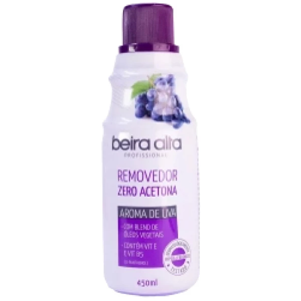 BA5188 - REMOVEDOR DE ESMALTES ZERO ACETONA AROMA UVA 450ML