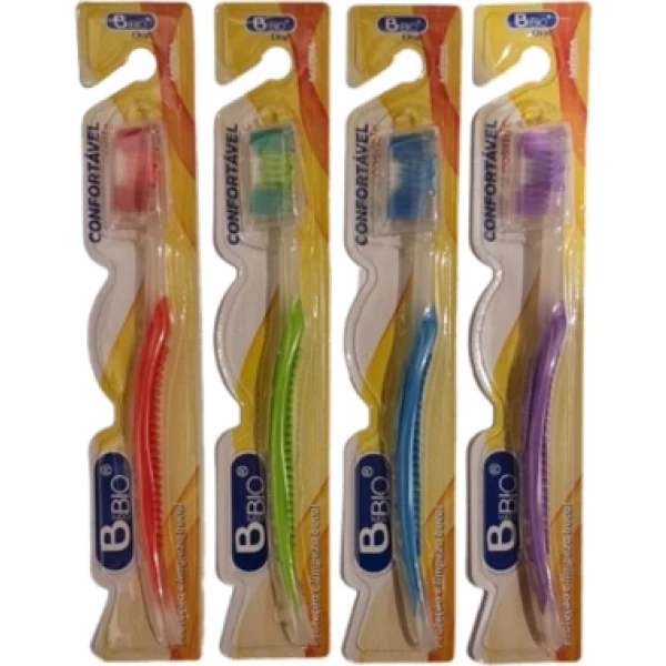BIO121 - ESCOVA DENTAL ADULTO MEDIA REF. BIO-121