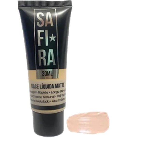 BS10307 - BASE LIQUIDA MATTE SAFIRA LINHA BASIC COR 1