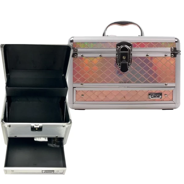 CSN-5140LC-2 - MALETA PRA MAQUIAGEM MEDIA CISNE