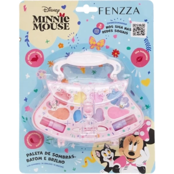 DIS006 - PALETAS DE SOMBRAS, GLOSS E BATOM MINNIE TEEN FENZZA