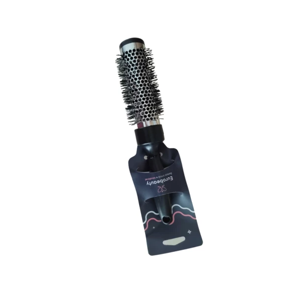 EB-104 - ESCOVA TORCIDA PRATA 34MM EUROBEAUTY