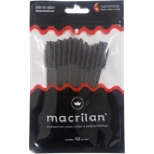 EJ302 KIT 12 PINCEIS CILIOS SOBRANCELHAS