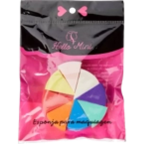 FP001-1 ESPONJA P/ MAQUIAGEM C/8 UND TIPO PIZZA