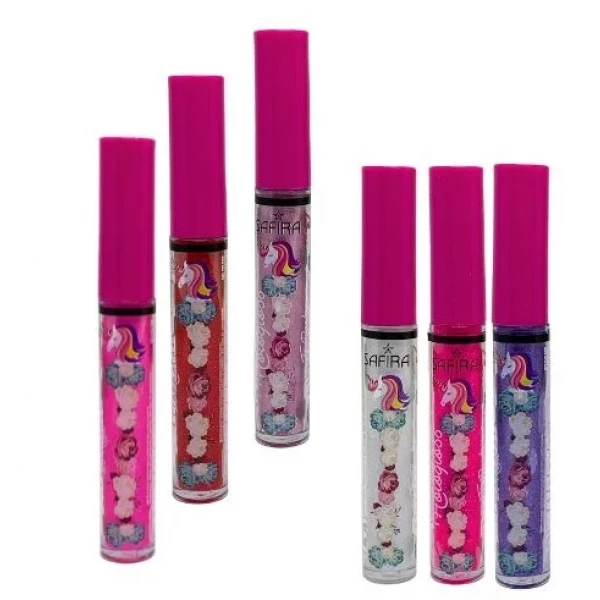 UN91854 - GLOSS HOLOGRAFICO HOLOGLOSS SAFIRA TEEN LINHA UNICORNIO  N 06 PRATA