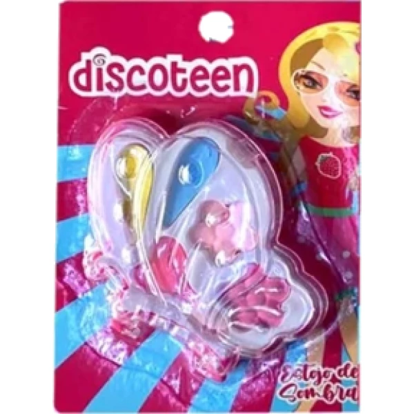 HB103643-C - KIT ESTOJO MAQUIAGEM DISCOTEEN BORBOLETA