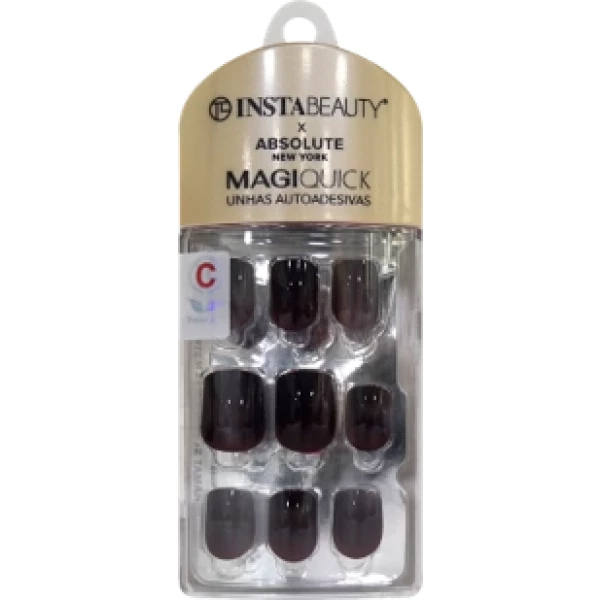 IBNM007C - ABNY X IB UNHAS AUTO-ADESIVAS REDDISH BLACK C