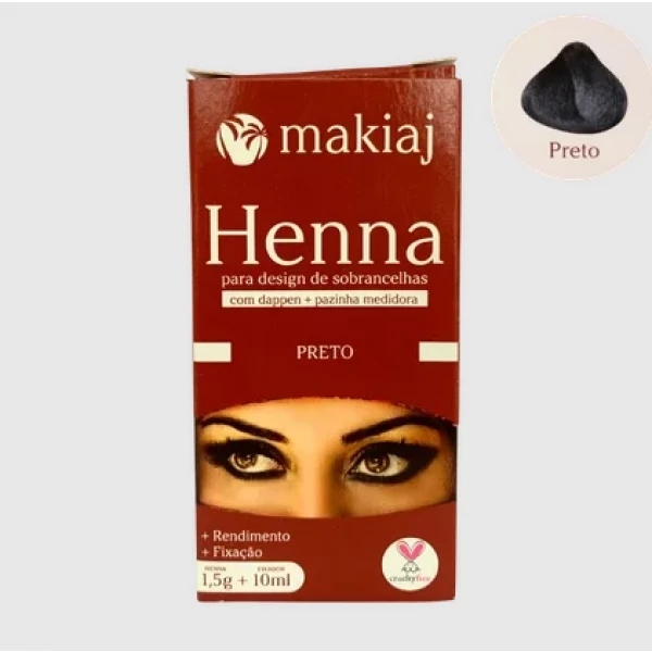JED016  HENNA PO SOBRANCELHA MAKIAJ 1,5 PRETO