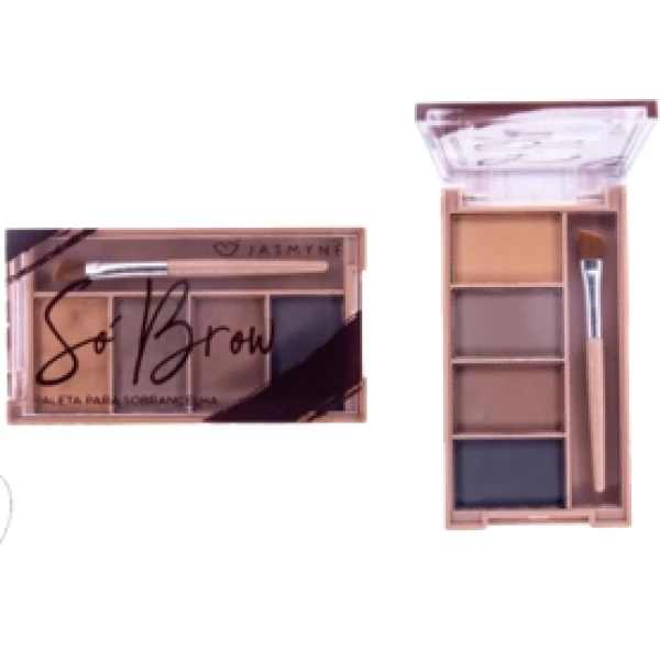 JS01110 - SO BROWN PALETA PRA SOBRANCELHAS JASMYNE