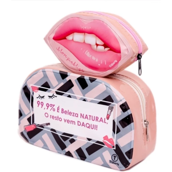 KIT025 - KIT NECESSAIRE C/02 UNDS FEMININA EUROBEAUTY