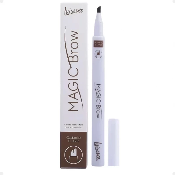 L17009-C - MAGIC BROW CANETA DELINEADORA PARA SOBRANCELHAS A - CASTANHO CLARO