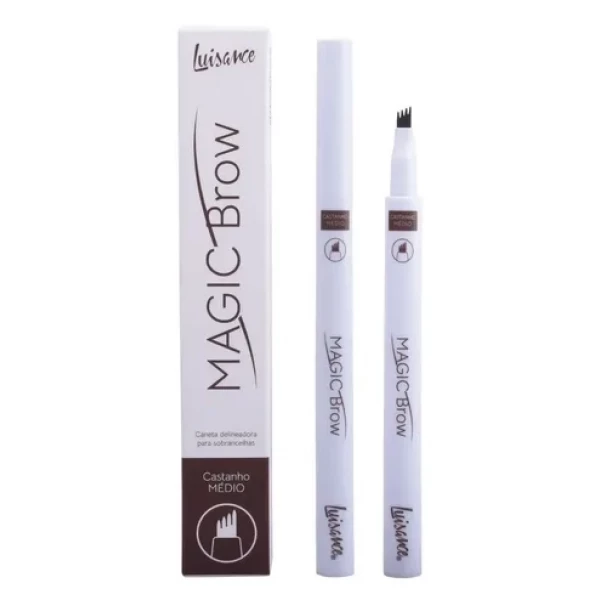 L17009-M - MAGIC BROW CANETA DELINEADORA PARA SOBRANCELHAS B - CASTANHO MEDIO
