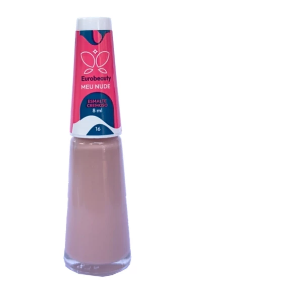 ESMALTE EUROBEAUTY CREMOSO MEU NUDE COR 16
