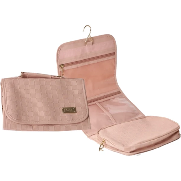 NECF-161A - NECESSAIRE DOBRAVEL C/ 3 CAMADAS E ZIPER  FEMININA RUBYS