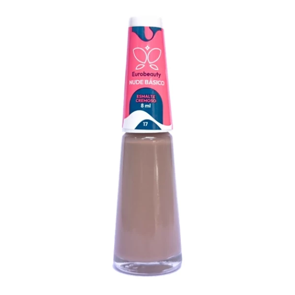 ESMALTE EUROBEAUTY CREMOSO NUDE BASICO COR 17