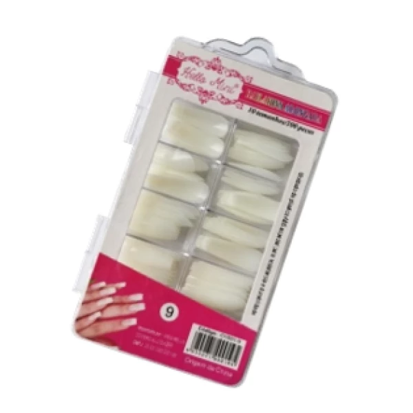 OY001-9  UNHA POSTICA BAILARINA ALONGADA C/ 100PCS
