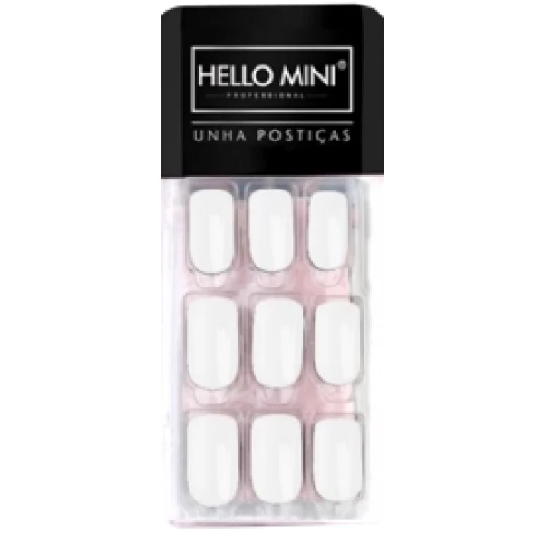 OY174-50 UNHAS POSTICAS C/ 24 UN BRANCO CINTILANTE (AUTO COLANTE)