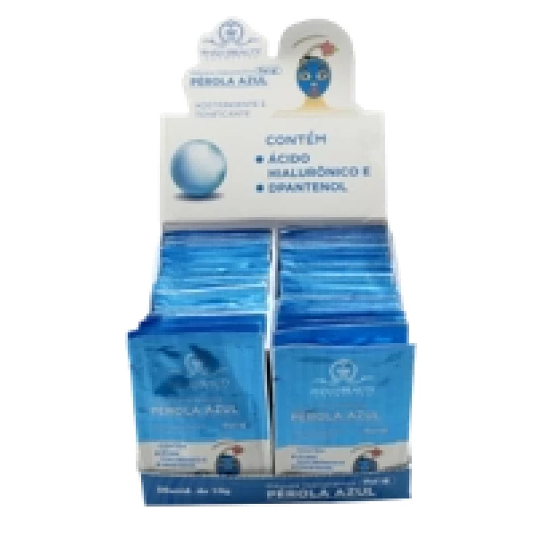 PH0515 - SACHE MASCARA HIDROPLASTICA PEROLA AZUL  PHALLEBEAUTY