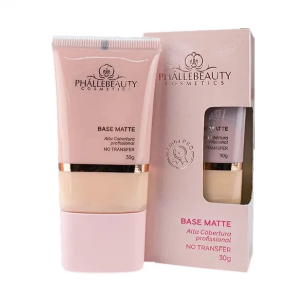 PH0587-02 - BASE LIQ. MATTE ALTA COBERTURA PROFISSIONAL COR 2 PHALLEBEAUTY