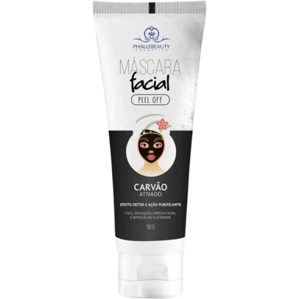 PH51 MASCARA FACIAL BLACK  CARV&Atilde;O ATIVADO PHALLE BEAUTY