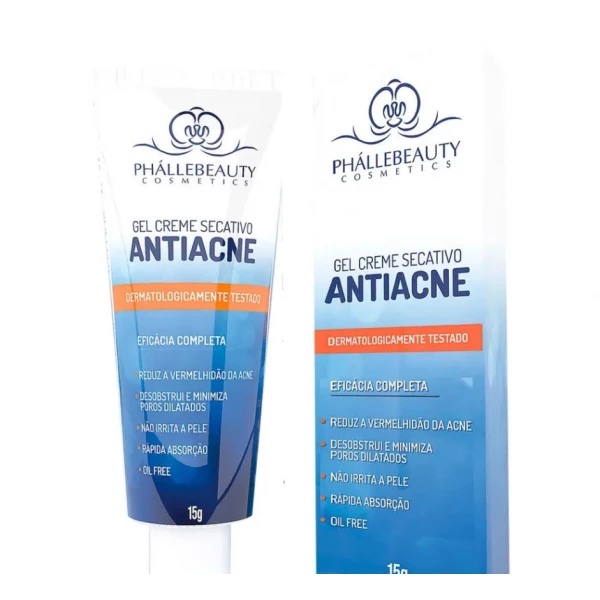 PH555 - GEL CREME SECATIVO ANTIACNE 15G PHALLEBEAUTY