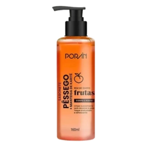 PR231- SABONETE PESSEGO CORPO E ROSTO 160ML PORAN