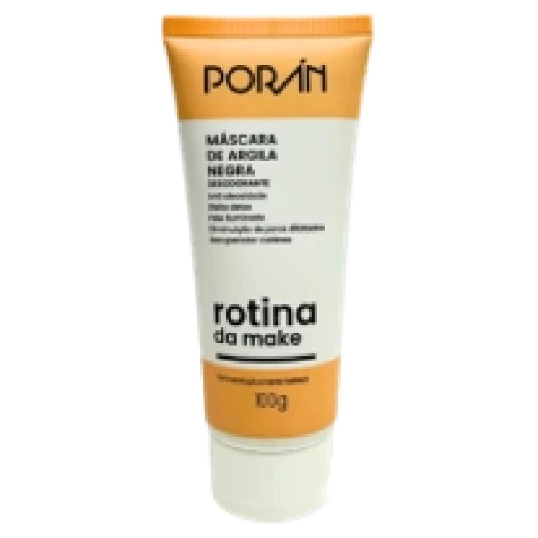 PR252 - MASCARA DE ARGILA NEGRA 100G PORAN