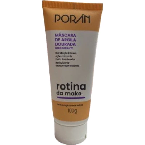 PR253 - MASCARA DE ARGILA DOURADA 100G PORAN