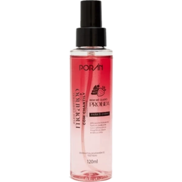 PR262 - OLEO CORPORAL MORANGO COM CHANTILY 120ML PORAN