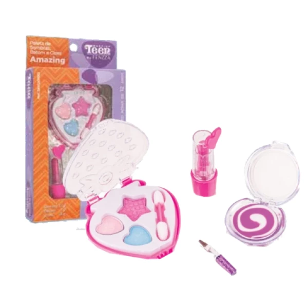 SKV12011163 - PALETA DE SOMBRAS GLOSS E BATOM TEEN AMAZING