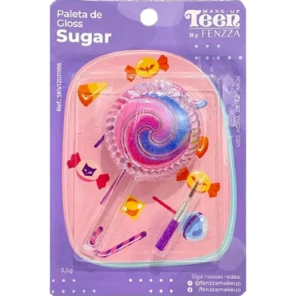 SKV12011186 - PALETA GLOSS MAKE UP TEEN FENZZA