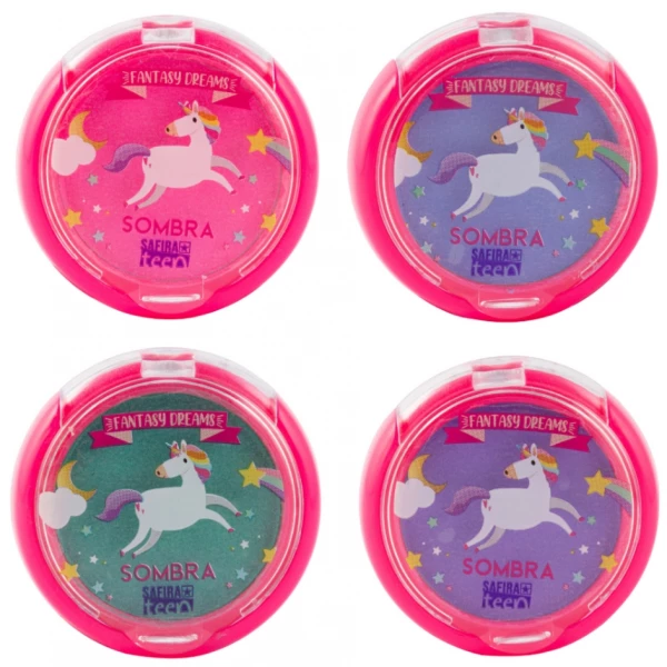 UN98273 - SOMBRA COMPACTA SAFIRA TEEN LINHA UNICORNIO  N 04 LILAS