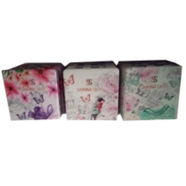 SS-1709 - ESPELHO DE BOLSO C MOLDURA RETANGULAR ESTAMPADOS COLORIDOS