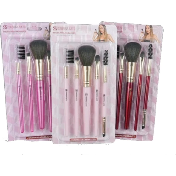 SS-2805 - KIT DE PINCEIS DE MAQUIAGEM SABRINA SATO C/ 5 UNDS