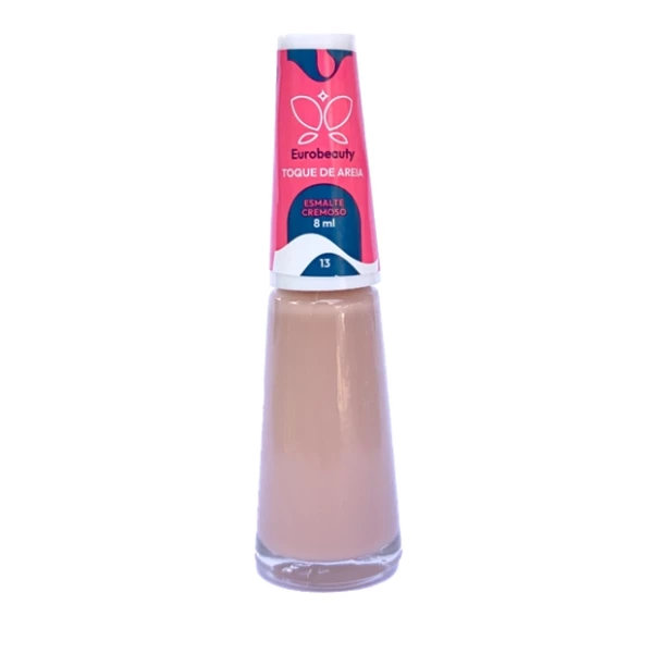 ESMALTE EUROBEAUTY CREMOSO TOQUE DE AREIA COR 13