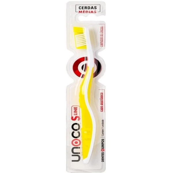 U1005 - ESCOVA DENTAL MANUAL CERDAS MEDIAS - SLINE