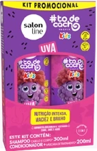 SL32650 - #TODECACHO KIT SHAMPOO 300ML + CONDICIONADOR 200ML UVA KIDS