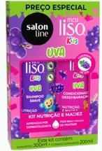 SL32926 - MEU LISO SHAMPOO 300ML + CONDICIONADOR 200ML UVA KIDS