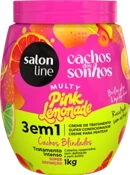 SL33321 -CACHOS DOS SONHOS CREME CONDICIONADOR 3 EM 1 MULTY PINK LEMONADE 1KG